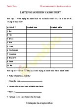 Bài tập Tiếng Anh 6 So sánh hơn và hơn nhất